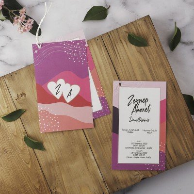 Düğün - Nişan Davetiyesi Eko Polen 40149